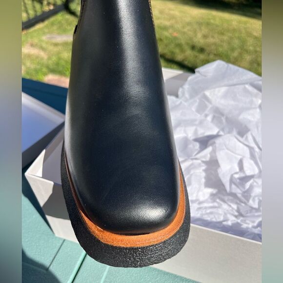 COS Chunky Pull On Leather Boots NIB - Picture 7 of 8